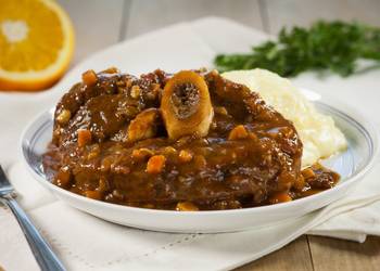 Fresh, Making Recipe Osso Buco with Creamy Polenta and Citrus Gremolata Very Delicious