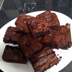 chocolate fudge brownie A picture of chocolate fudge brownie.