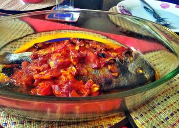 Ready to Serve sea bream with tomato sauce Delicious Perfect