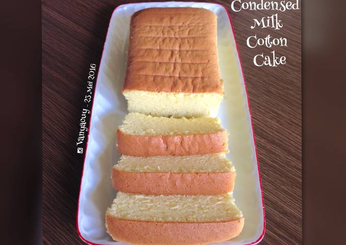 Resep Condensed Milk Cotton Cake Oleh Vanya - Cookpad