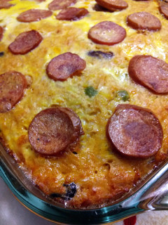 A picture of sandra's chicken and rice casserole.