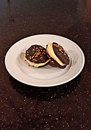 A picture of Pumpkin Spice Filled Whoppie Pies.