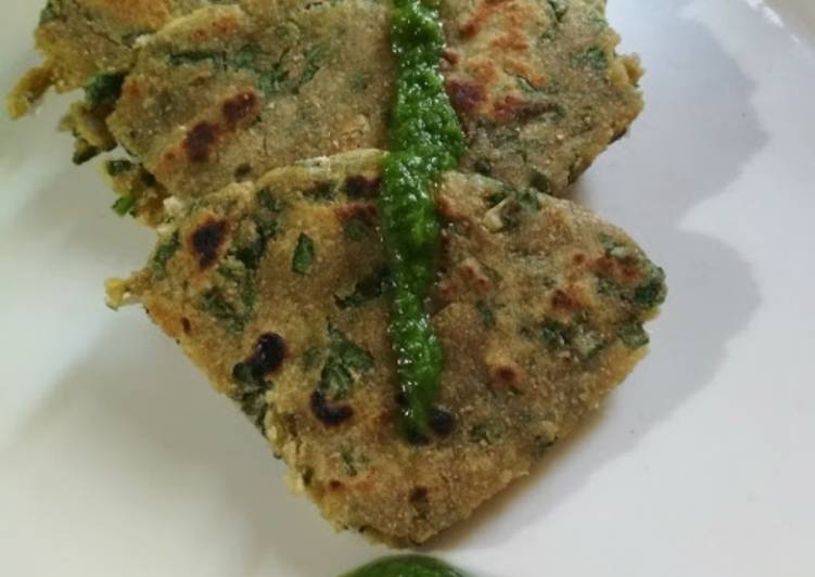 Recipe of Speedy Methi besan mix paratha