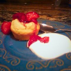 A picture of Emily's Strawberry Filled Corn Muffins.
