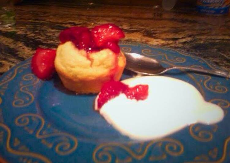 Recipe of Quick Emily&#39;s Strawberry Filled Corn Muffins