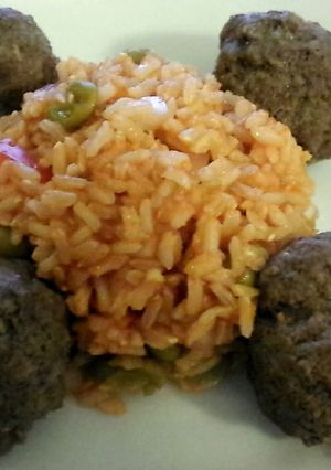 A picture of Sriracha Rice.