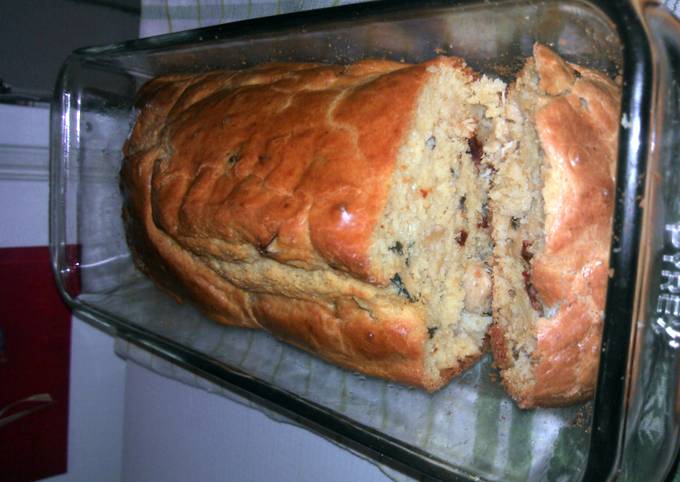 Recipe of Homemade Chicken dried tomatoes and Basil cake