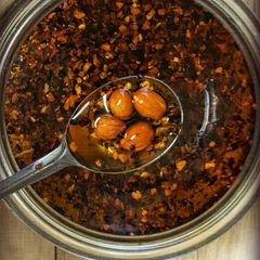 A picture of Chinese Hot Chili Oil.