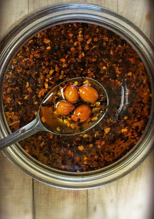 A picture of Chinese Hot Chili Oil.