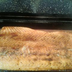 A picture of Planked Salmon.