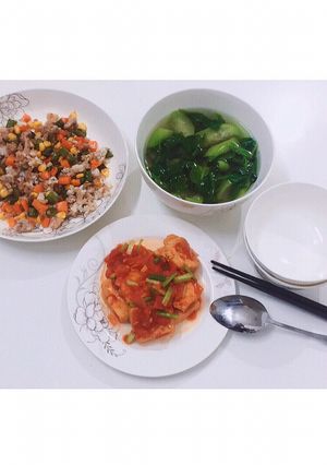 Hình của món Sụn băm rang.