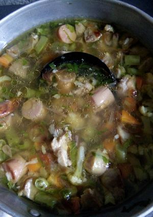 Foto resep Sup Ayam Sosis