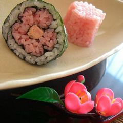 Plum Blossom Sushi Rolls A picture of Plum Blossom Sushi Rolls.