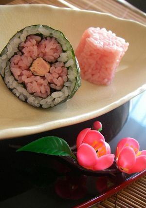 A picture of Plum Blossom Sushi Rolls.