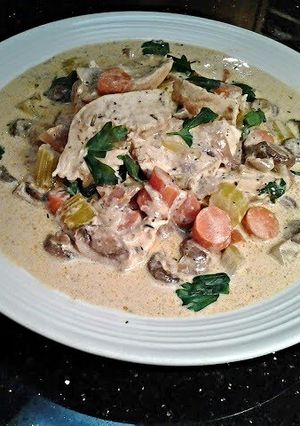 A picture of Chicken Fricasse.