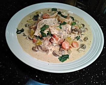 How To Serving Recipe Chicken Fricasse Yummy