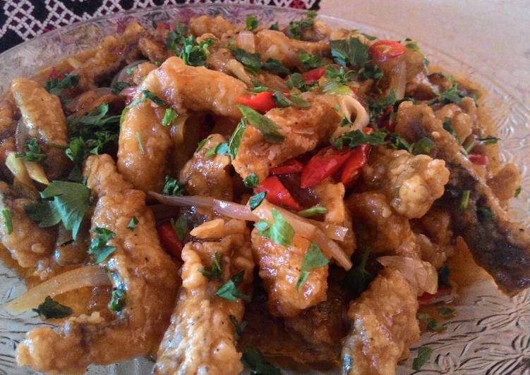 Bahan-bahan Nila filet saus tomat Sederhana Untuk Jualan
