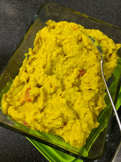 A picture of Dal with Split Peas (pressure cooker).