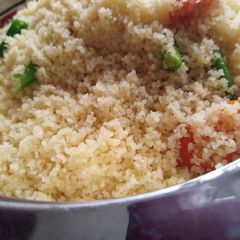 A picture of Simple garnished couscous.