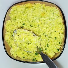 A picture of Raw mango and coconut dry chutney.