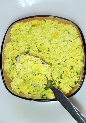 A picture of Raw mango and coconut dry chutney.