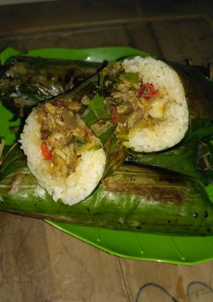 Foto resep 04#Nasi Bakar no ribet