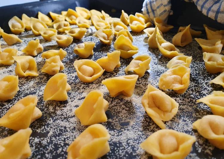 Recipe of Homemade Tortellini in brodo