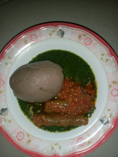 Amala with ewedu soup ainihin hoton girkin