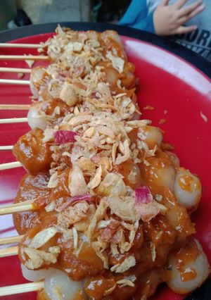 Foto resep Sate cilok bumbu pecel gluten free