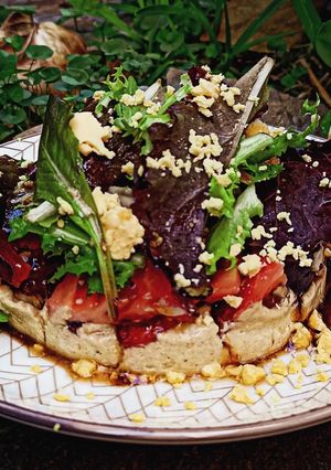 Una foto de Ensalada navideña de marisco