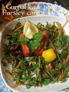 A picture of Parsley carrot salad 🥗.