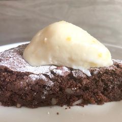 A picture of Torta Canapone - chocolate nut torte.
