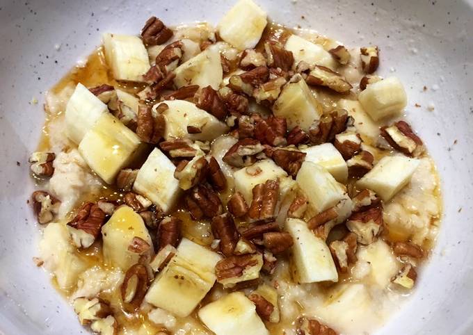 Recipe of Ultimate Pecan &amp; Maple Syrup Porridge