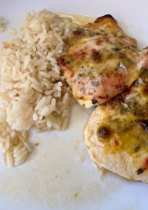 Una foto de Pechuga de pavo a la naranja