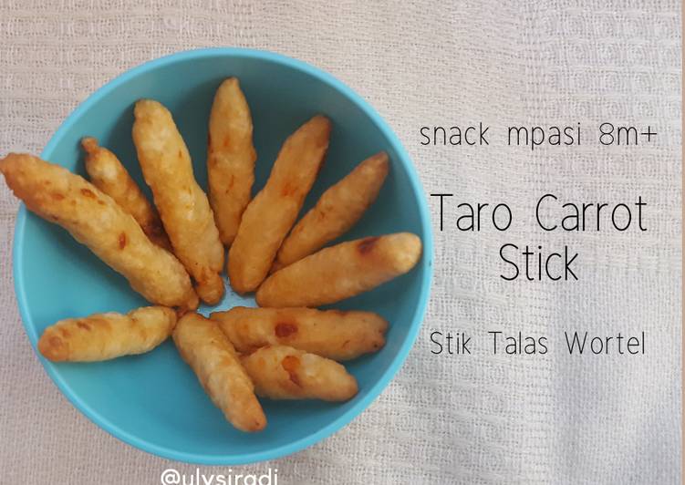 Cara Gampang Menyiapkan Stik Talas Wortel, snack mpasi 8m+ Anti Gagal