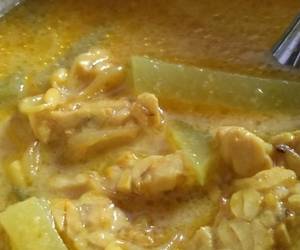 Masakan Unik Sayur Labu Siam Tempe Santan Kuning Sedap