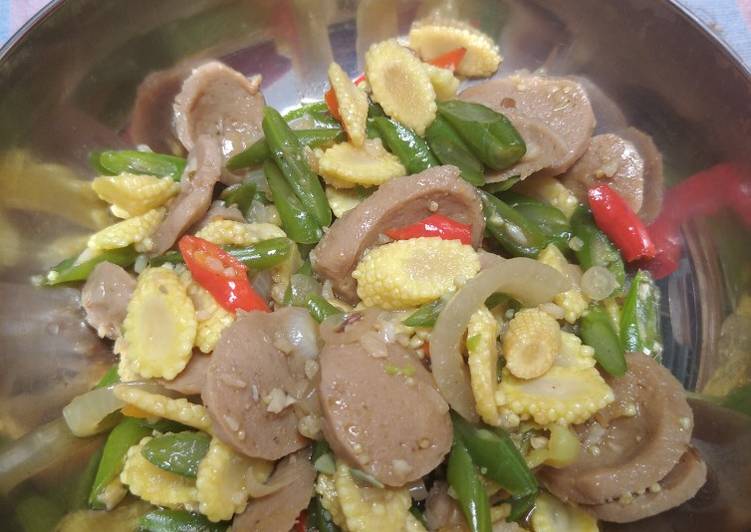 Resep masakan Tumis buncis jagung | Bahan Membuat Tumis buncis jagung Yang Mudah Dan Praktis