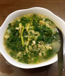 bồng khoai nấu tôm