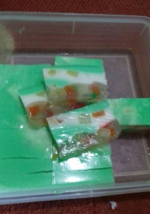 Foto resep Puding buah tiga rasa 💕