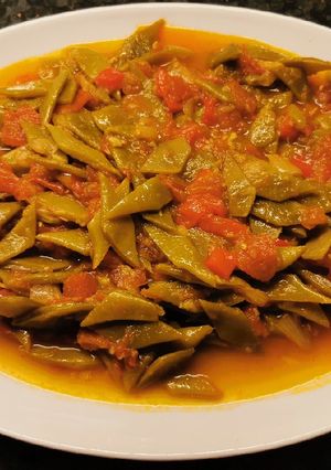 صورة لوصفة لوبيا بزيت