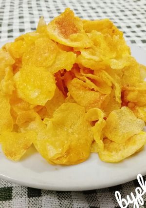Hình của món Snack khoai tây vị trứng muối.