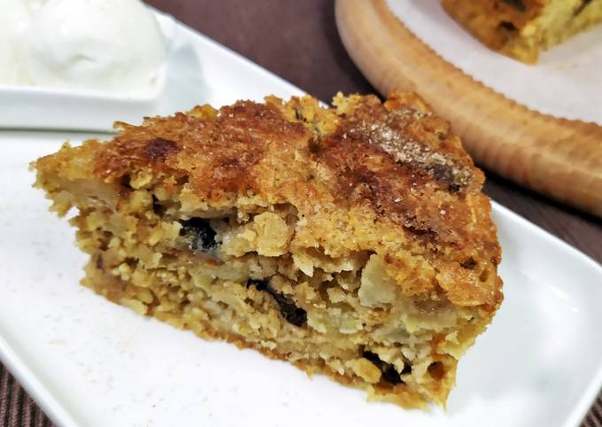 Пирог из овсяных хлопьев с яблоками и черносливом - рецепт с фотографиями - Patee. Рецепты