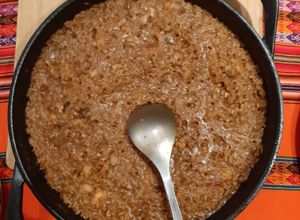 Una foto de Arroz con langosta y ostras