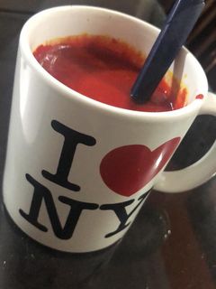 Una foto de Sopa crema de remolacha vegana
