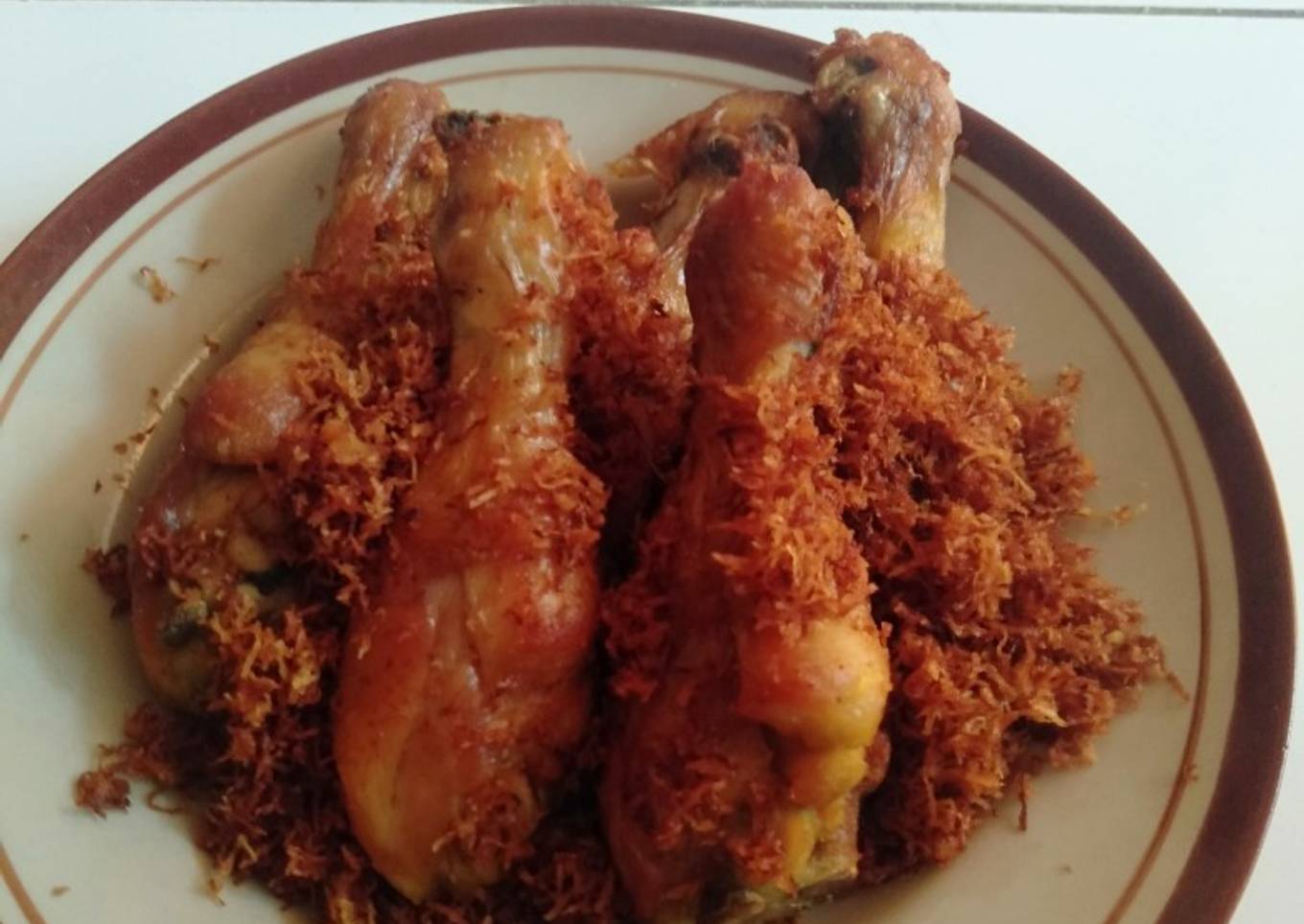 Resep Ayam goreng serundeng Anti Gagal