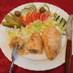 A picture of Chicken & vegetable pasties.