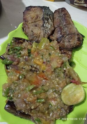 Foto resep Pecak terong bakar