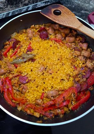 Una foto de Arroz amarillo