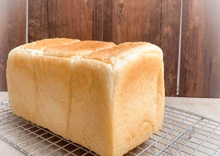 Langkah Mudah untuk Membuat Shokupan / roti tawar (yudane method), Enak