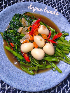 Foto resep Tumis kangkung telur puyuh